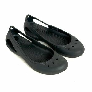 CROCS Kadee Black Ballet Flats Slip On Waterproof Comfort Women's Size 8